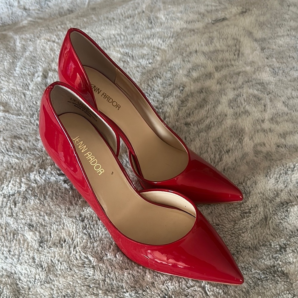 Jenn Ardor Glossy Red Heels